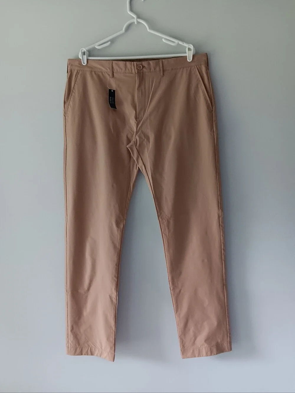 J. Crew Tech Flex Pant Performance Chinos Tapered Leg UPF 50+ Slim 38 x 34 Tan